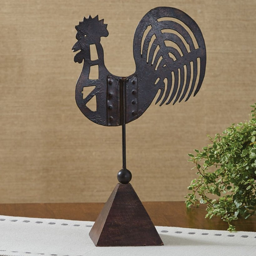 Folk Rooster On Stand