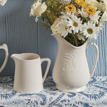 Load image into Gallery viewer, Stoneware Lily of the Valley Pitcher

