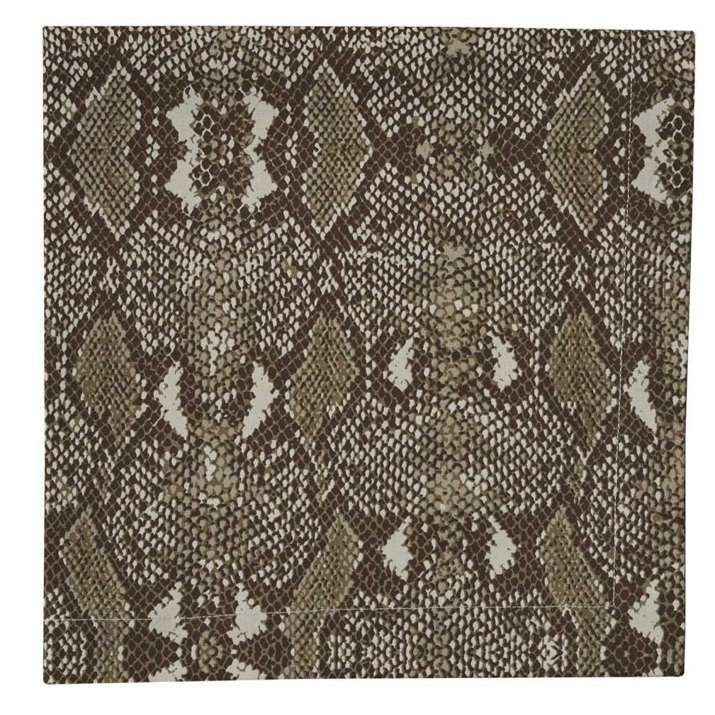 Snakeskin Printed Napkin - Set of 4