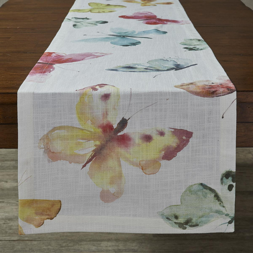 Scattered Butterfly Table Runner - 72