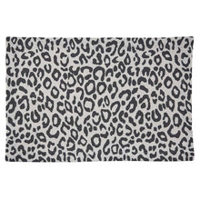 Load image into Gallery viewer, Safari Leopard Printed Placemat - Black - Set of 4
