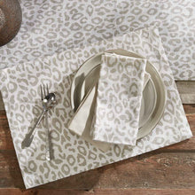 Load image into Gallery viewer, Safari Leopard Printed Placemat - Natural - Set of 4
