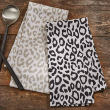 Load image into Gallery viewer, Safari Leopard Printed Towel - Natural - Set of 2
