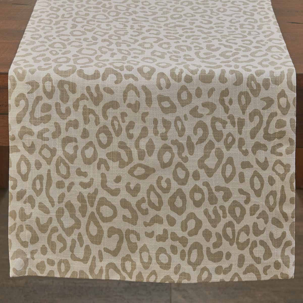 Safari Leopard Printed Table Runner 72