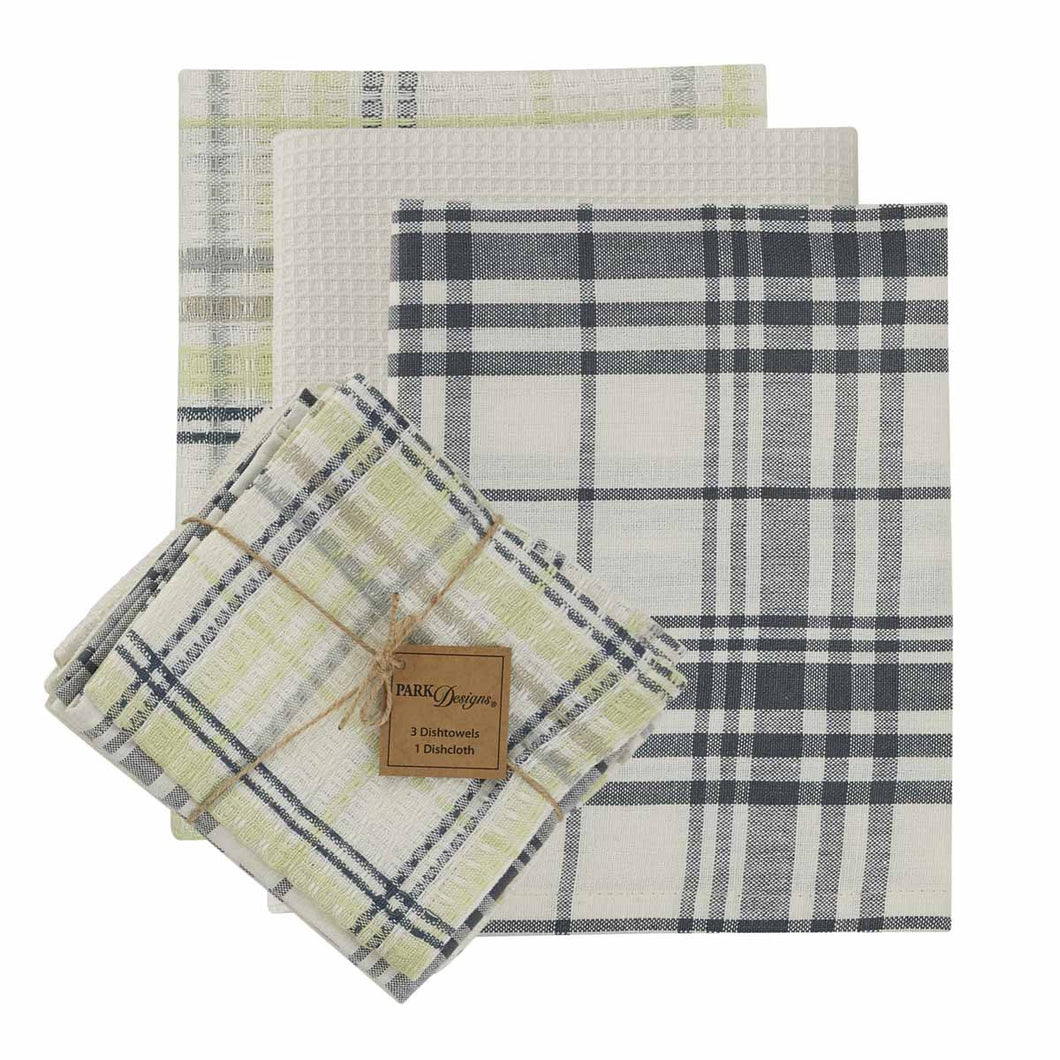 Dew Drop 3 Dishtowel & Dishcloth Set