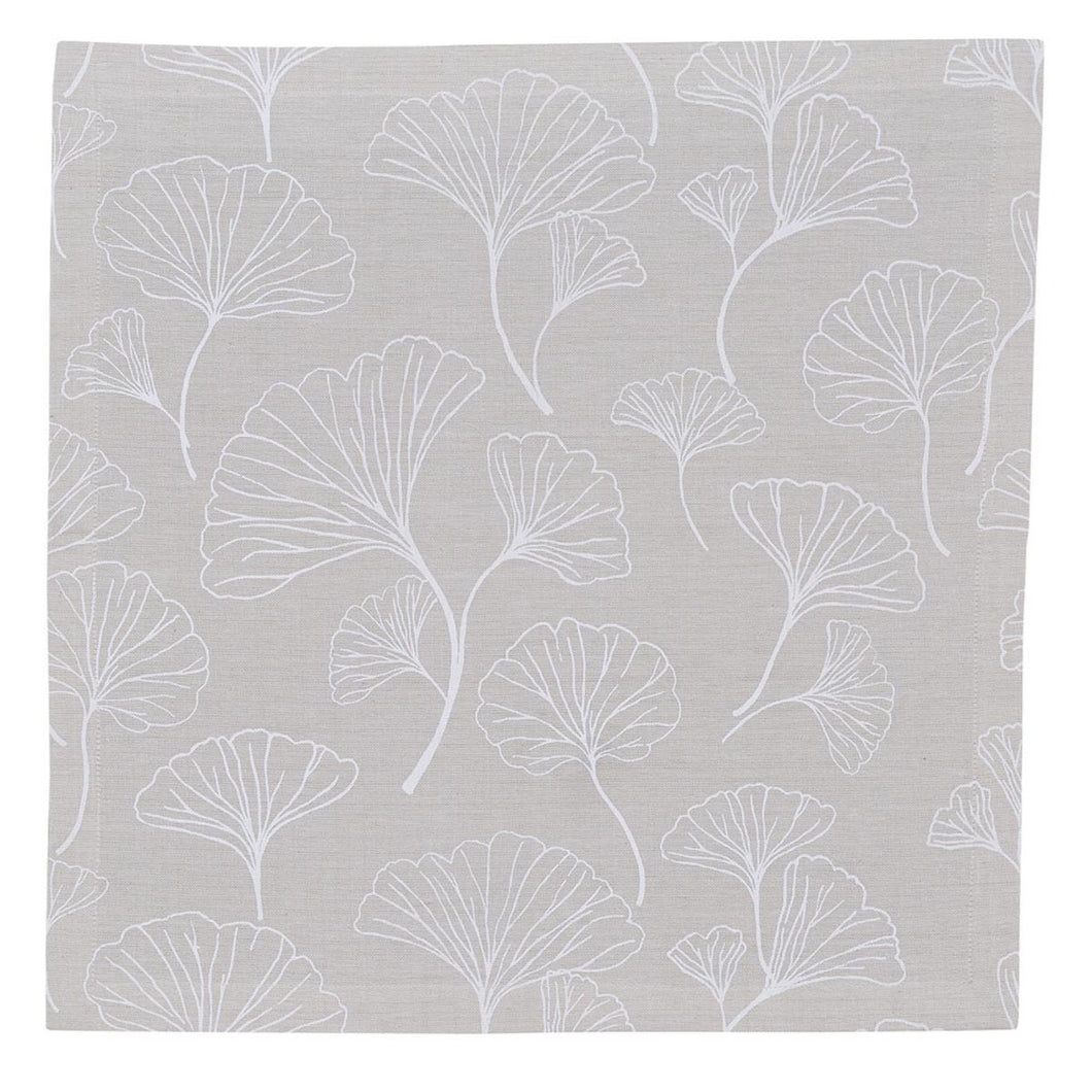 Gingko Napkin - Stone - Set of 12