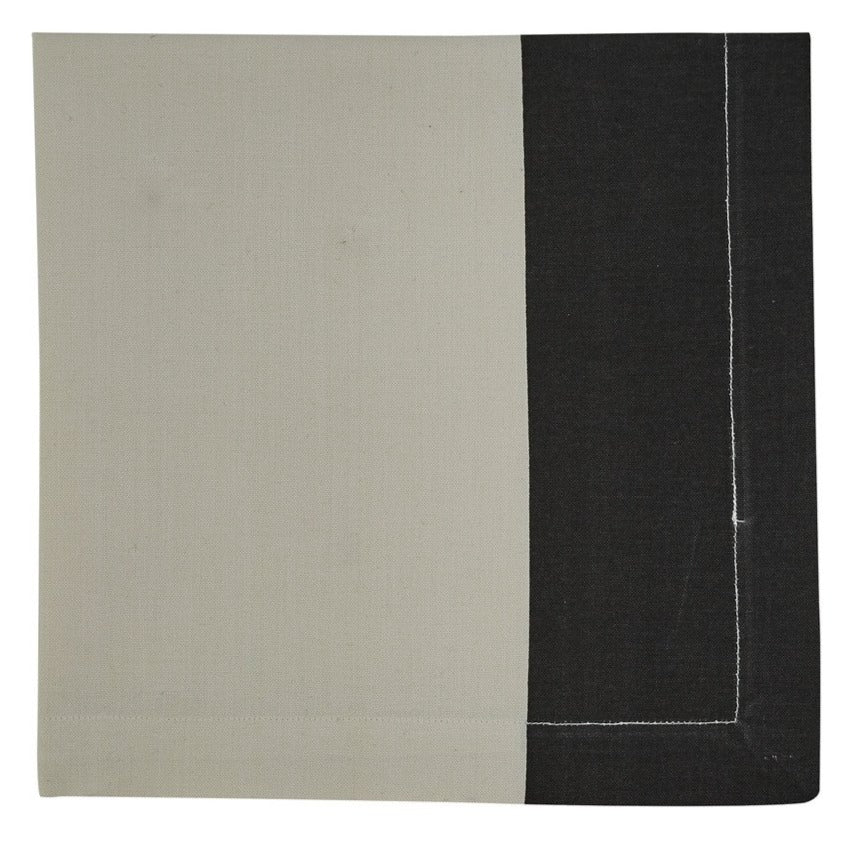 Ebony & Ivory Color Block Napkin