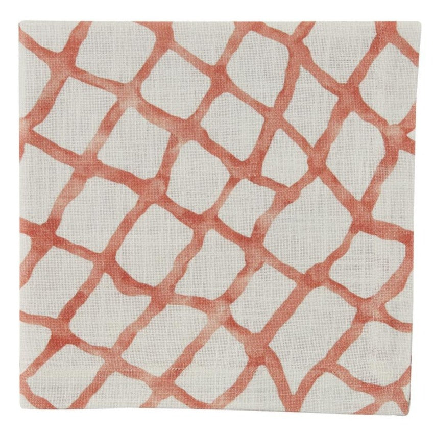 Seaview Napkin - Coral - Set of 4