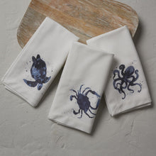 Load image into Gallery viewer, Deep Blue Sea Printed Crab Napkin - Set of 4
