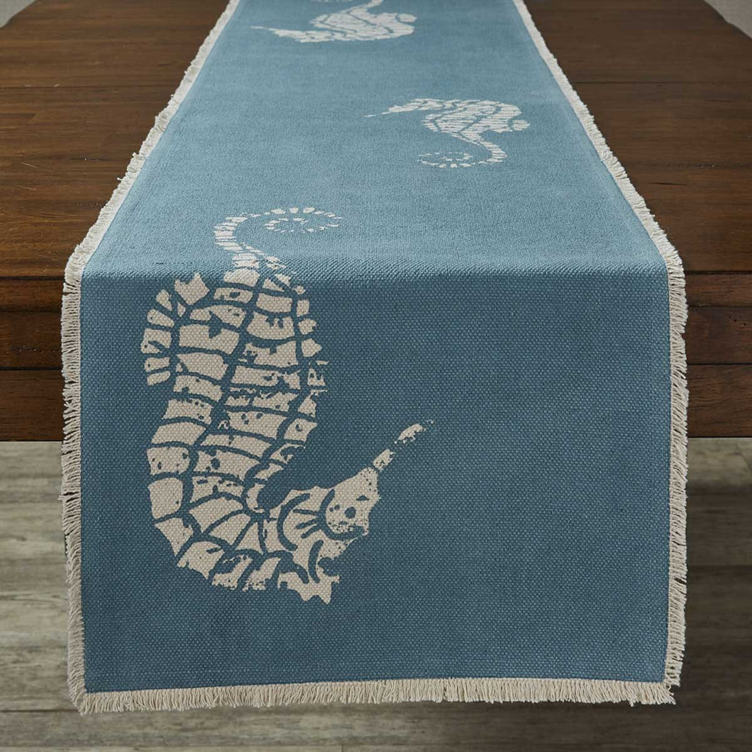 Seahorse Print Table Runner - 72