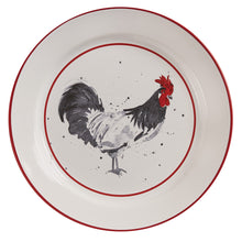 Load image into Gallery viewer, Chicken Coop Salad Plate - Rooster - Set of 4
