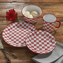 Load image into Gallery viewer, Chicken Coop Salad Plate - Check - Set of 4
