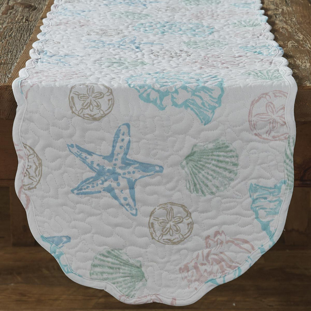 Beachcomber Quilted Table Runner - 54