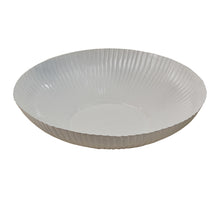 Load image into Gallery viewer, Corrugated 16&quot; Bowl - White - Set of 2
