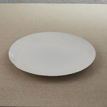 Load image into Gallery viewer, Corrugated 16&quot; Platter - White - Set of 2
