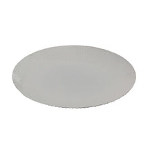 Load image into Gallery viewer, Corrugated 16&quot; Platter - White - Set of 2
