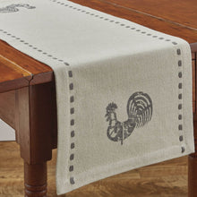 Load image into Gallery viewer, Folk Rooster Table Runner - 36&quot;L - Set of 2
