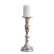 Load image into Gallery viewer, Silver Gena Pillar Holder - Short
