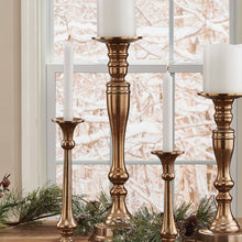 Load image into Gallery viewer, Gold Gena Pillar Holder - Tall
