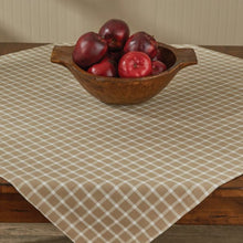 Load image into Gallery viewer, Stoneboro Check Table Topper - Cream

