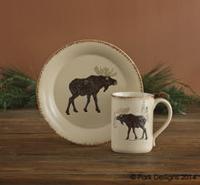 Load image into Gallery viewer, Rustic Moose Retreat Salad Plate - Set of 4
