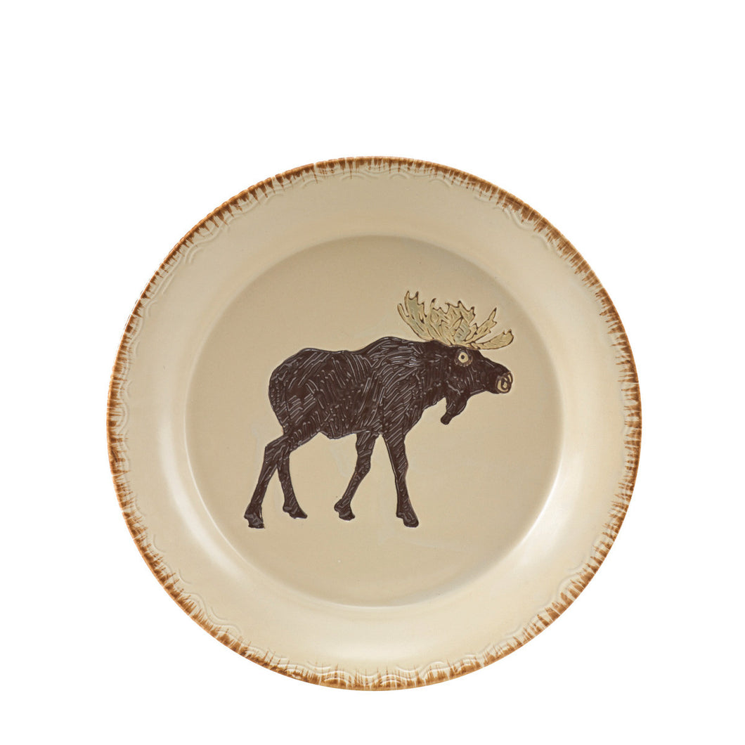 Rustic Moose Retreat Salad Plate - Set of 4