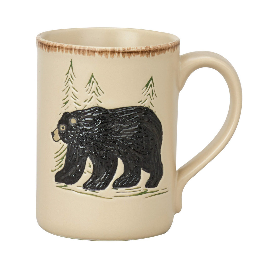 Rustic Bear Retreat Mug - Set of 4