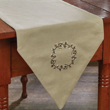 Load image into Gallery viewer, Cotton Wreath Table Runner - 42&quot;L
