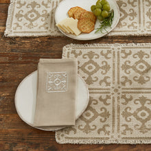 Load image into Gallery viewer, Tiles Embroidered Napkin - Set of 4
