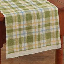 Load image into Gallery viewer, Jute Plaid Printed Table Runner - Set of 2
