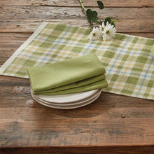 Load image into Gallery viewer, Jute Plaid Printed Table Runner - Set of 2
