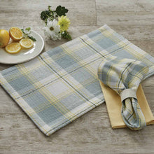 Load image into Gallery viewer, Misty Morning Plaid Placemat - Set of 4
