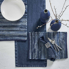 Load image into Gallery viewer, Indigo Chindi Table Runner - 36&quot;L
