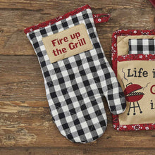Load image into Gallery viewer, Fire Up The Grill Oven Mitt
