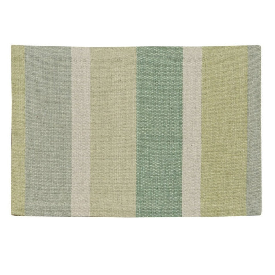 Serena Stripe Greens Placemat - Set of 4