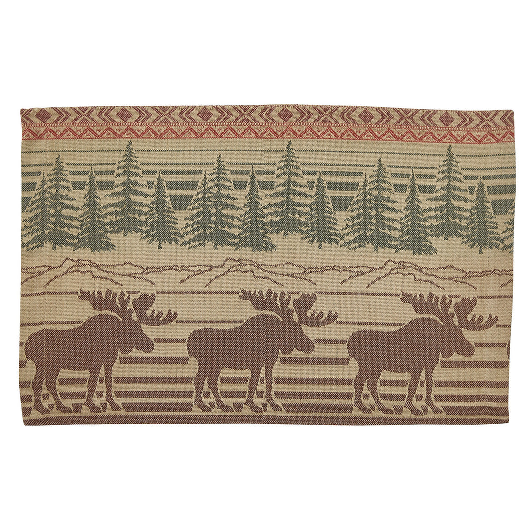 Moose Jacquard Placemat - Set of 4