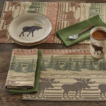 Load image into Gallery viewer, Moose Jacquard Table Runner - 36&quot;L
