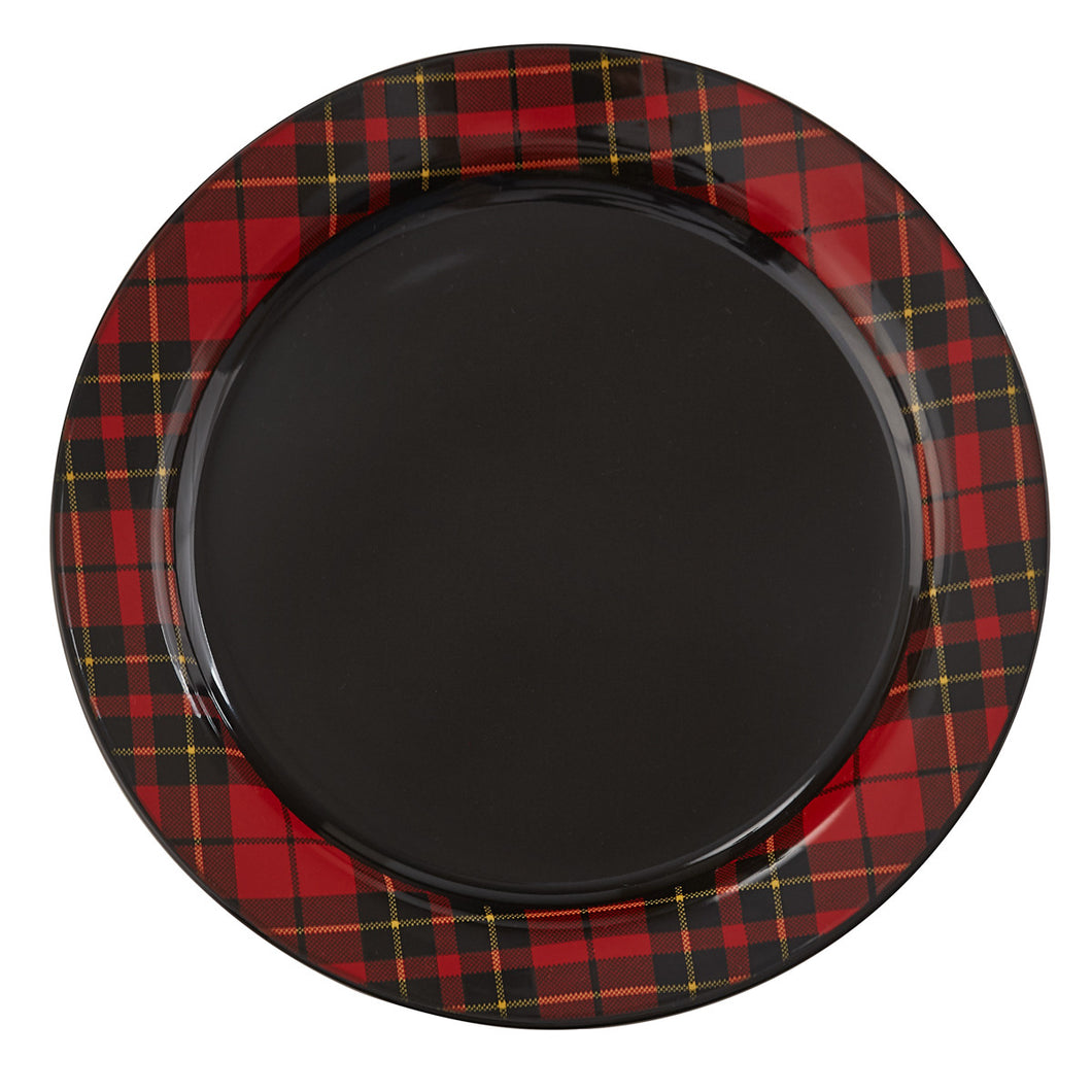 Sportsman Plaid Dinner Plate - Set of 4