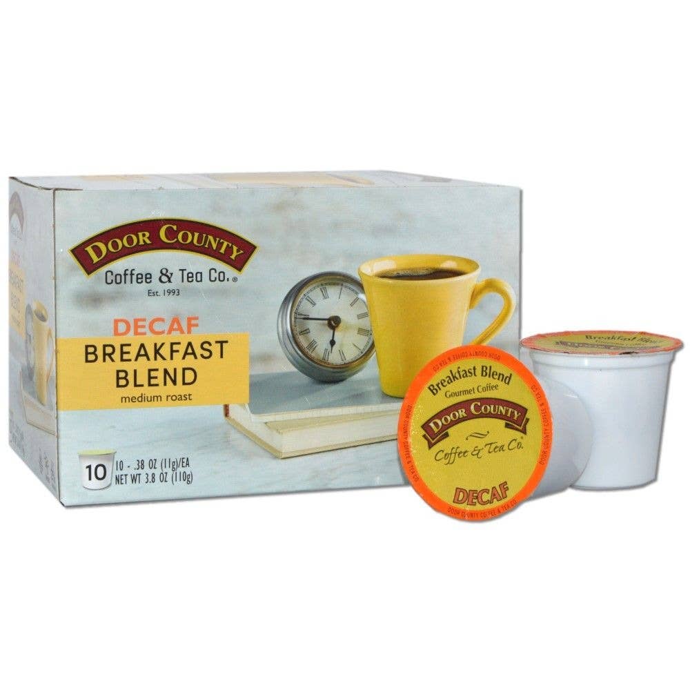 10 Count Breakfast Blend Decaf Specialty Coffee Single Serve