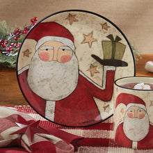 Load image into Gallery viewer, Snow Friends Santa Salad Plate - Set of 4
