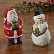 Load image into Gallery viewer, Snow Friends Santa Salt &amp; Pepper Set
