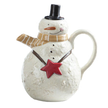 Load image into Gallery viewer, Snow Friends Snowman Teapot
