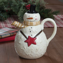Load image into Gallery viewer, Snow Friends Snowman Teapot
