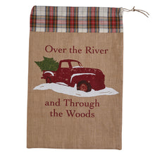 Load image into Gallery viewer, Over the River Print Santa Sack
