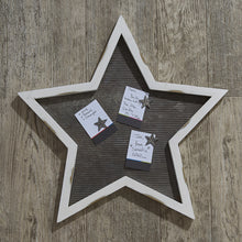 Load image into Gallery viewer, Star Memo Board Distressed White
