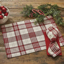 Load image into Gallery viewer, Peppermint Plaid Napkin
