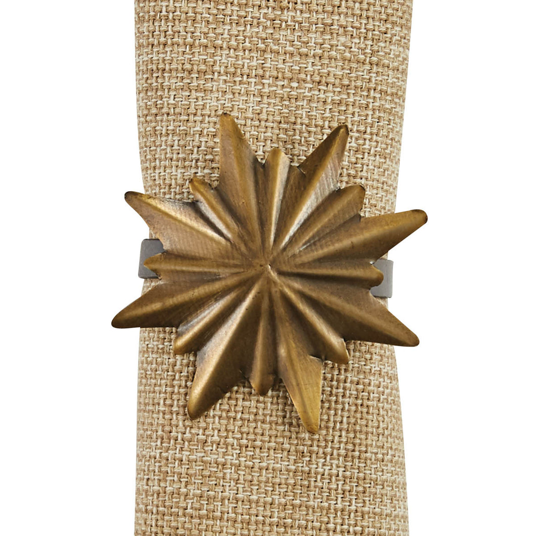 Williamsburg Starburst Napkin Ring - Set of 4
