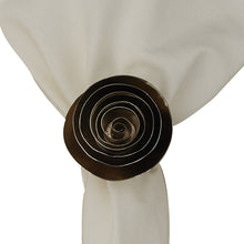 Load image into Gallery viewer, Spiral Flower Napkin Ring - Set of 4
