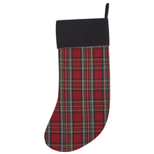 Load image into Gallery viewer, Tartan &amp; Black Check Stocking
