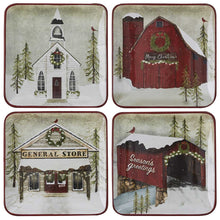 Load image into Gallery viewer, Vintage Hometown Salad Plate - Set of 4
